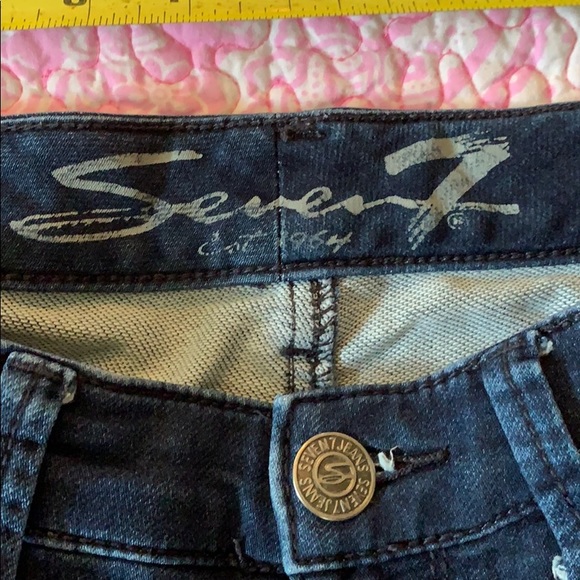 SEVEN brand leggings style blue jeans size 10 - Picture 2 of 6